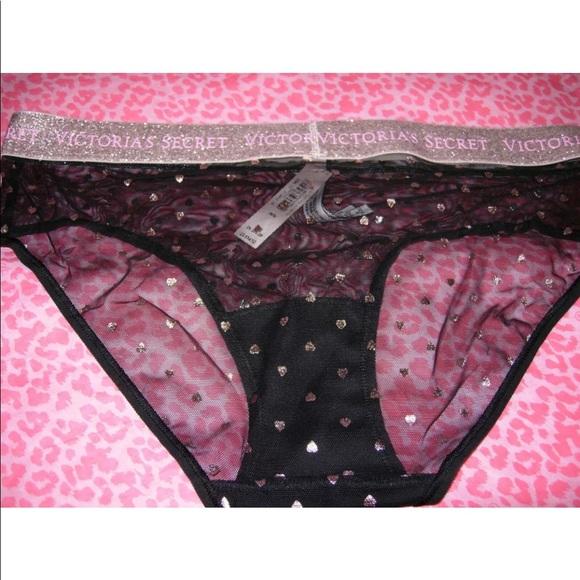 SOLD Victoria’s Secret Sexy Hiphugger Gold Hearts NWT - Picture 2 of 3
